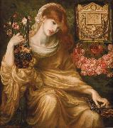 Dante Gabriel Rossetti La viuda romana painting